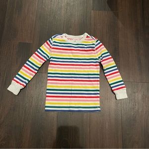 Crewcuts Multi-Stripe Long Sleeved Cotton Pajama Top Size 3